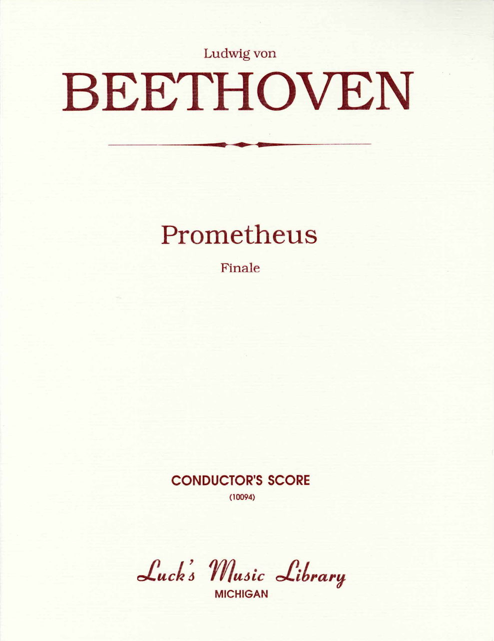 Beethoven, Prometheus op. 43/16 Finale (Luck's Music)