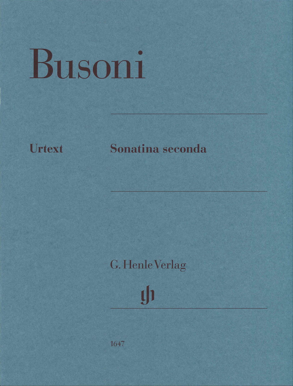 Busoni, Sonatina seconda (Henle)