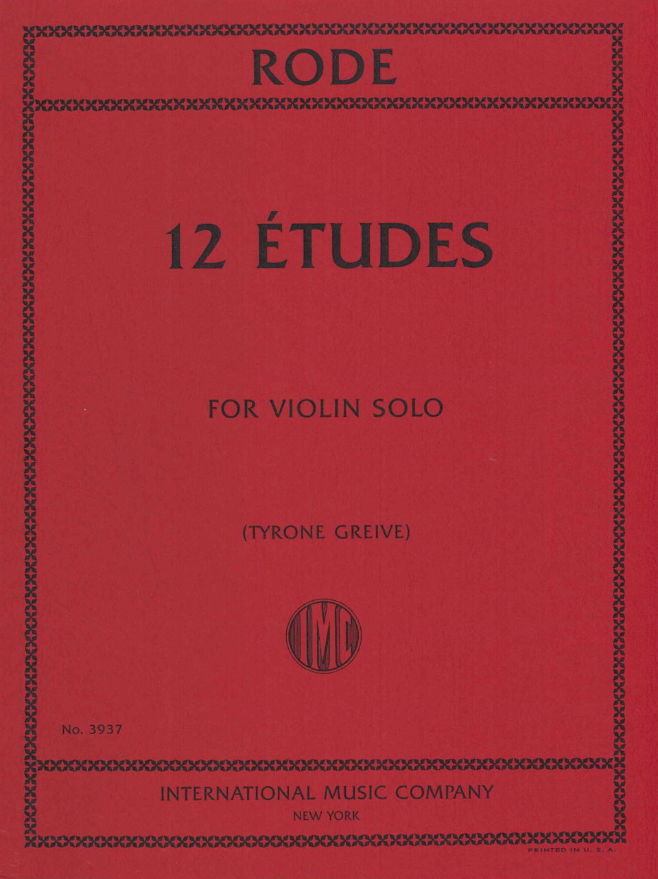 Rode, 12 Etudes (IMC)