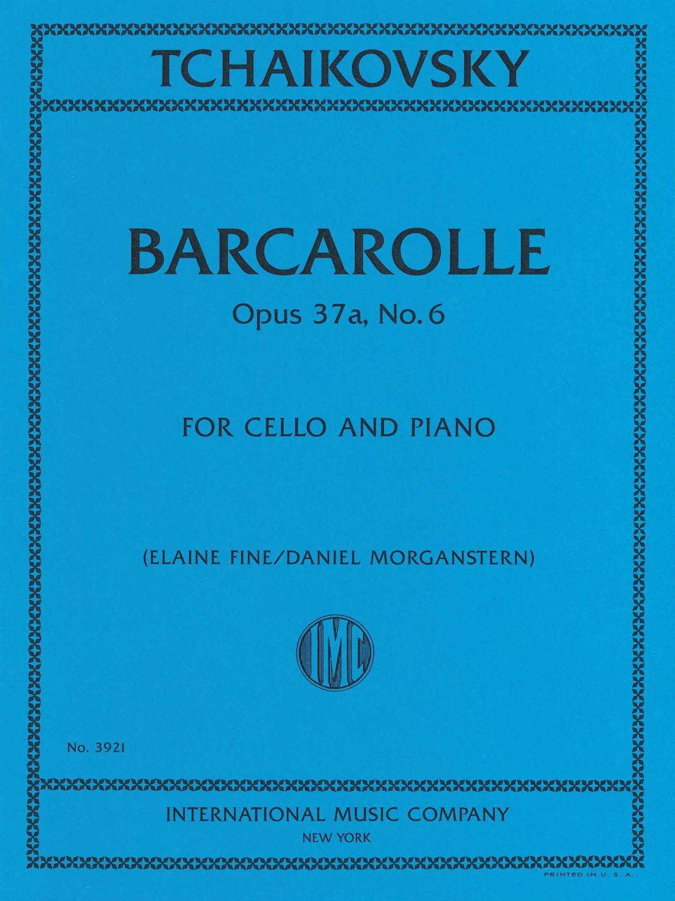 Tchaikovsky, Barcarolle op. 37a/6 (IMC)