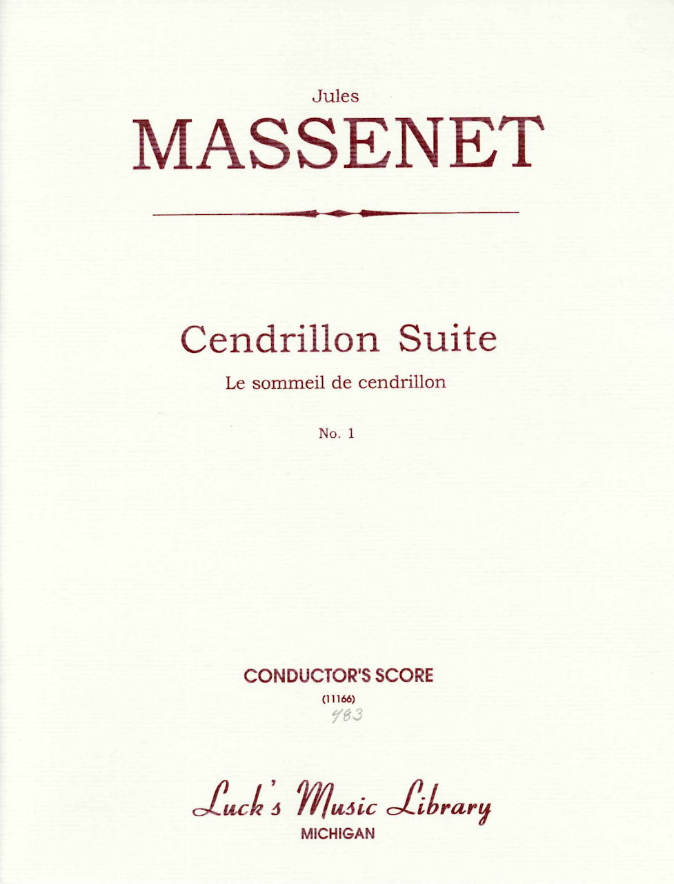Massenet, Cendrillon Suite 1, Le Sommeil (Luck's Music)