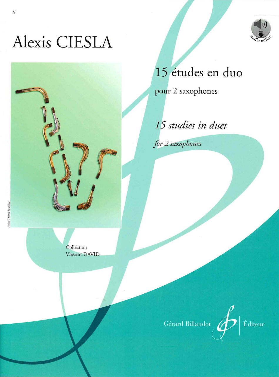 Ciesla, 15 Etudes en duo (2Sax) (Billaudot)