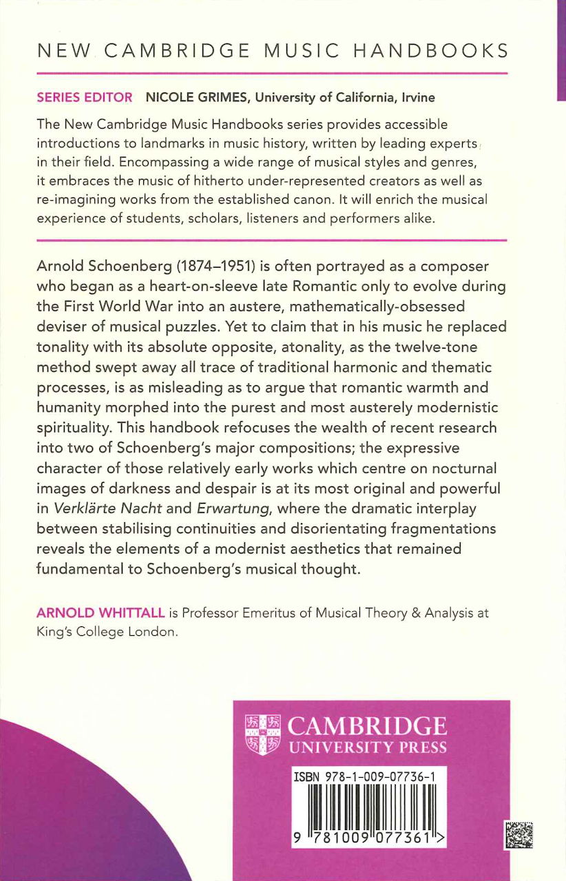 Whittall, Schoenberg: 'Night Music' (p) (Cambridge University Press)