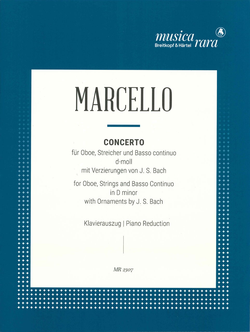 Marcello,A., Concerto in d (Voxman) (Musica Rara)
