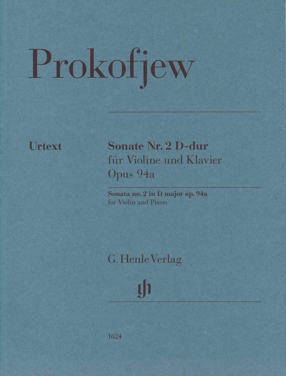Prokofiev, Sonata No. 2 in D, op. 94a (Henle)