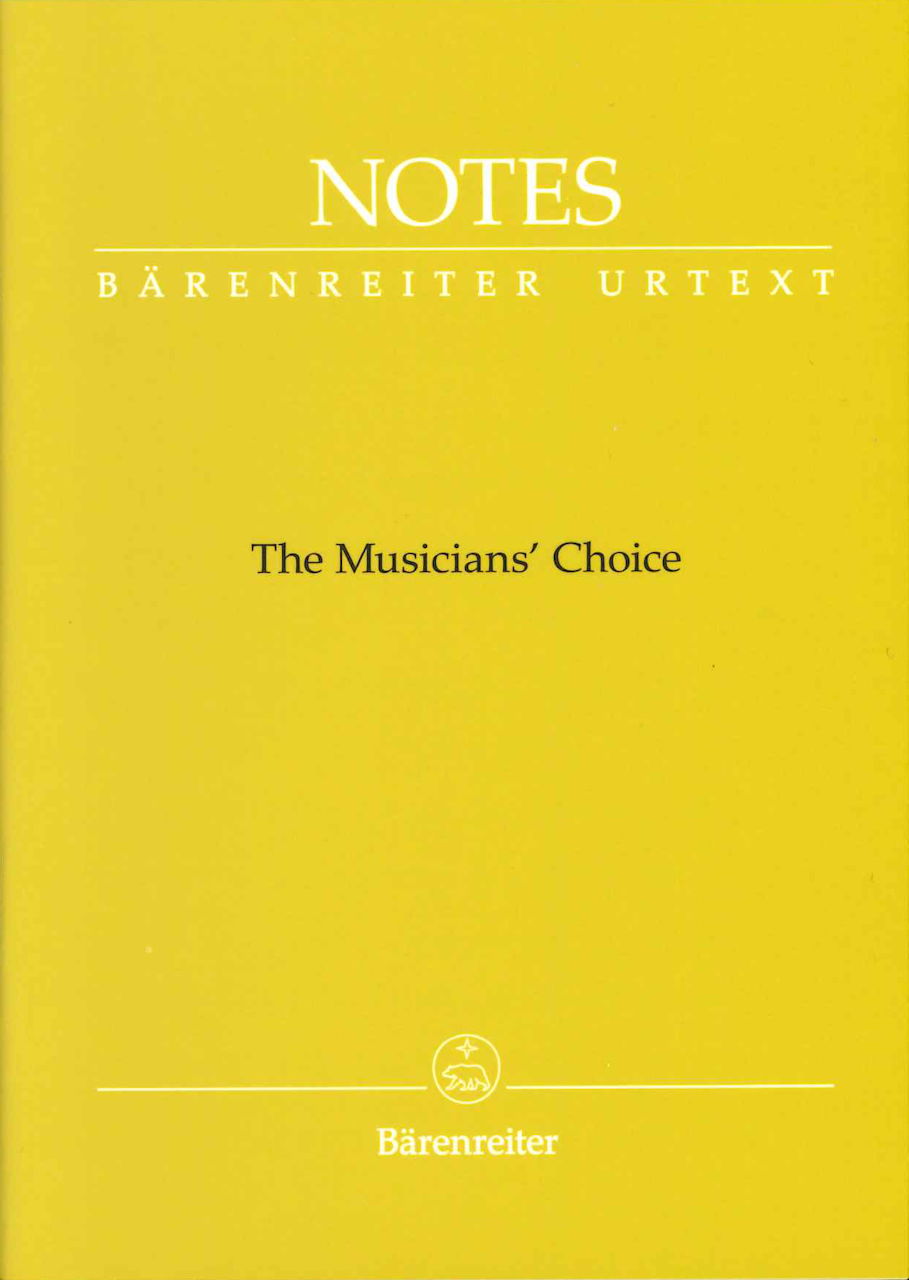 Notes: The Musicians' Choice (Ravel) (Barenreiter)