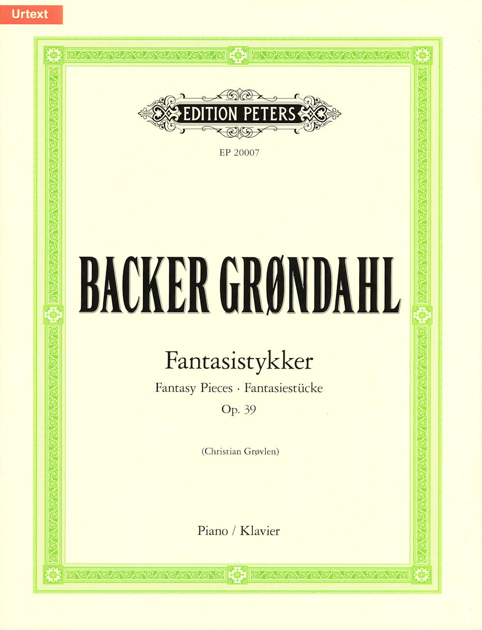 Backer-Grondahl, Fantasy Pieces, op. 39 (Peters)