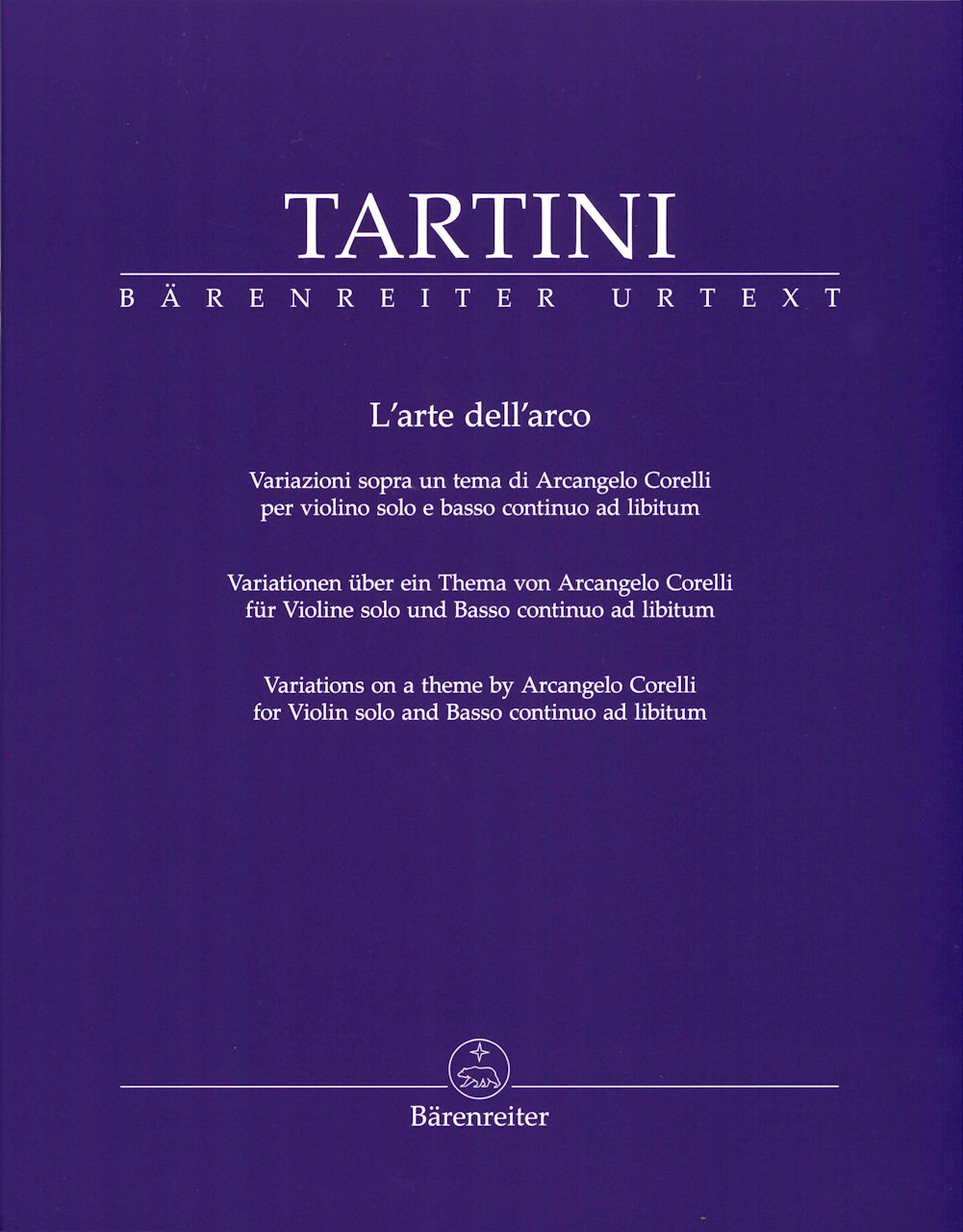 Tartini, Arte dell'arco (Barenreiter)