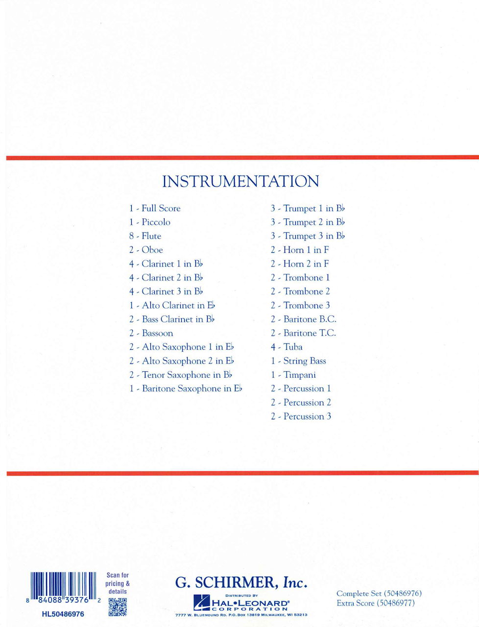 Shostakovich, Folk Dances (Conc. Band) (G.Schirmer)