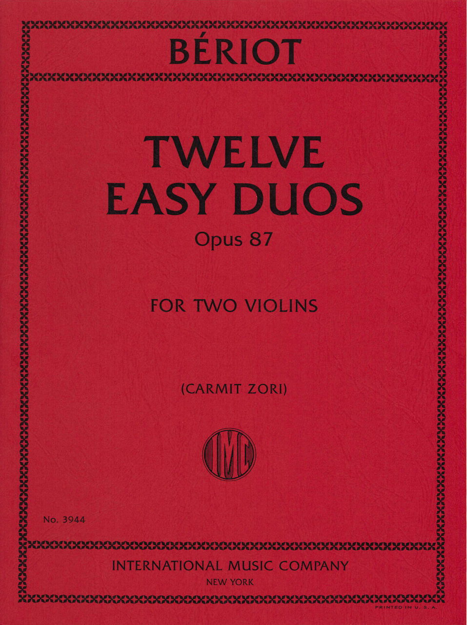 Beriot, Easy Duos op. 87 (IMC)
