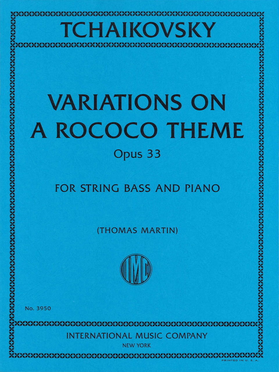Tchaikovsky, Variations on a Rococo Them (IMC)