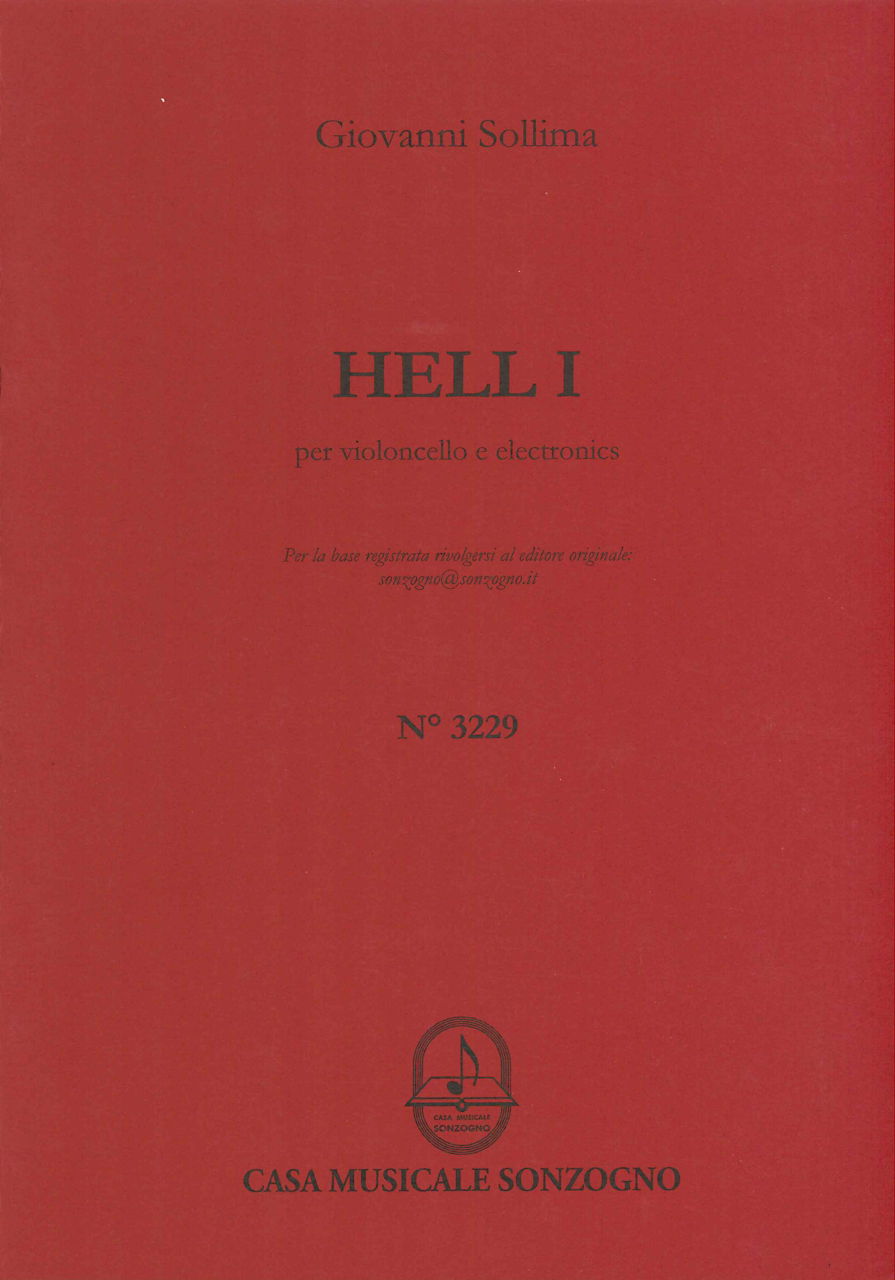 Sollima, Hell I per violoncello e electr (Sonzogno)