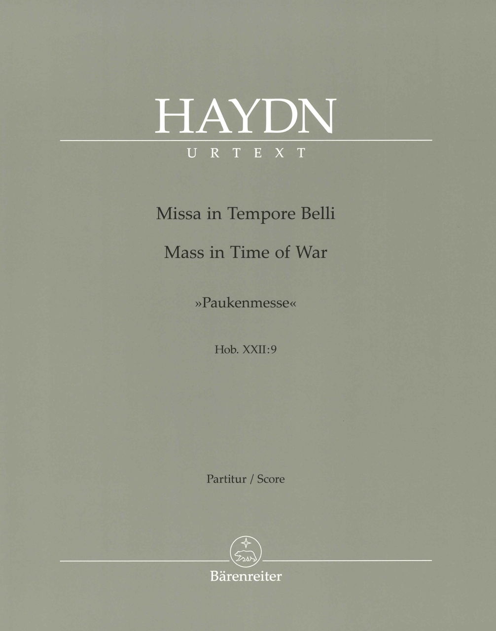 Haydn, Mass in Time of War Full Score (Barenreiter)
