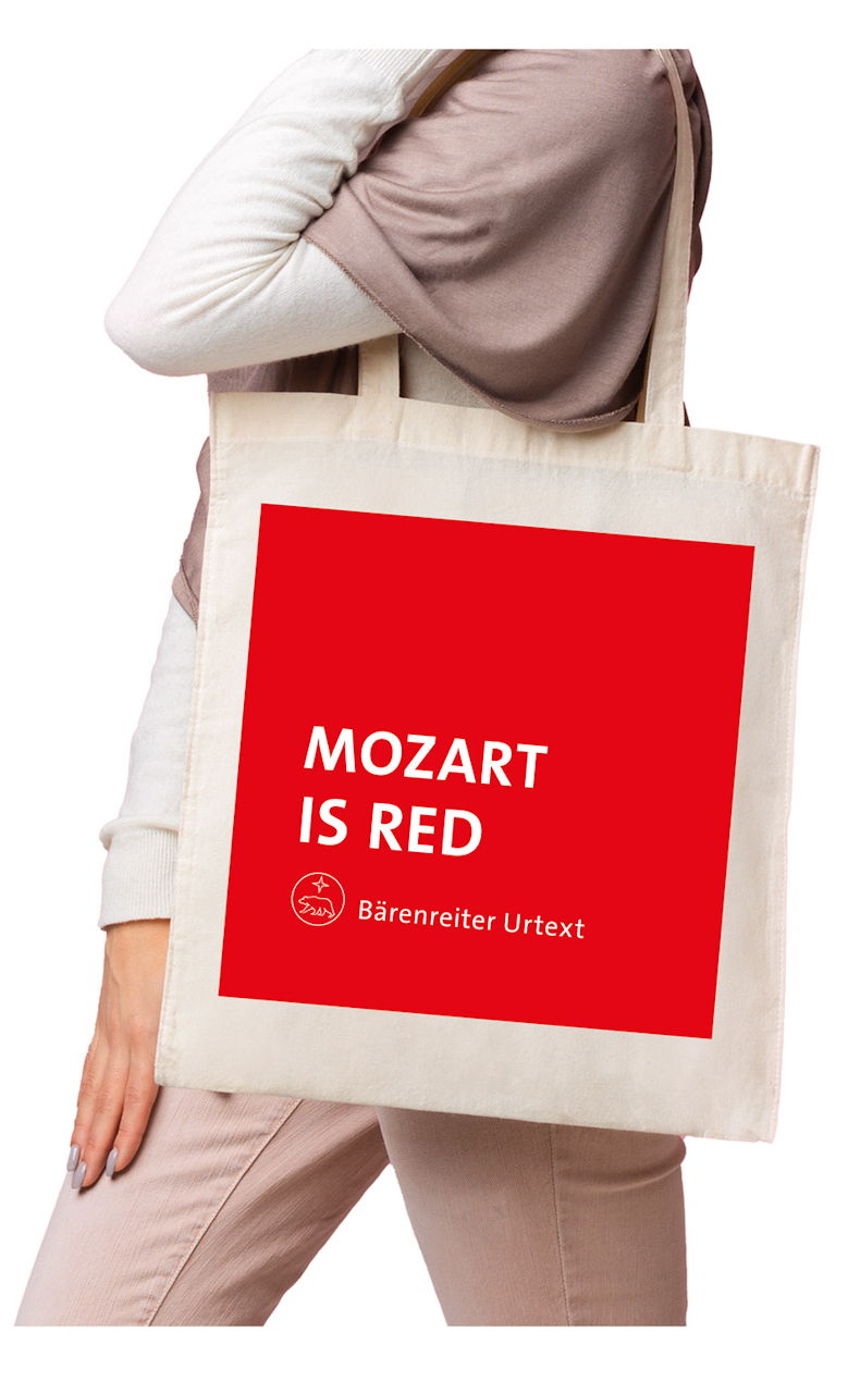 Mozart is Red Cotton Bag (Barenreiter)