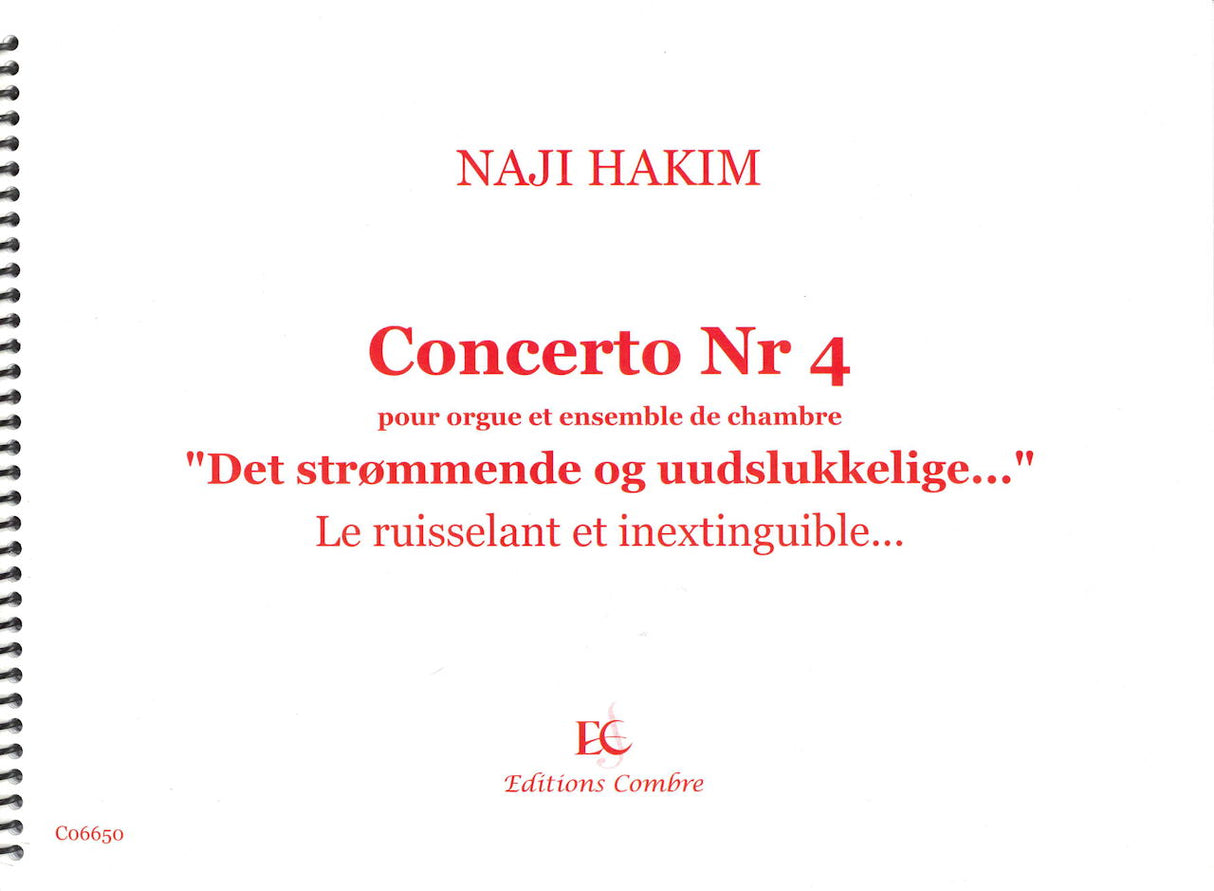 Hakim, Concerto No. 4 (Editions Combre)