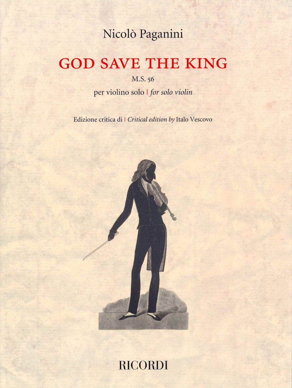 Paganini, God Save the King, M.S. 56 (Ricordi)