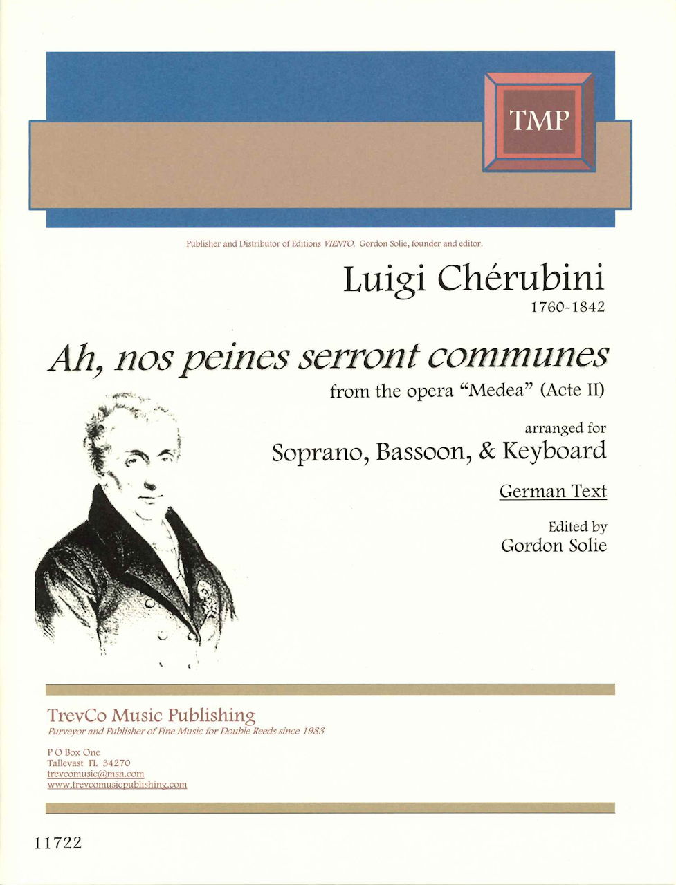 Cherubini, Ah! Nos peines (Sop,Bn,Pf) (TrevCo Music/Edition Viento)