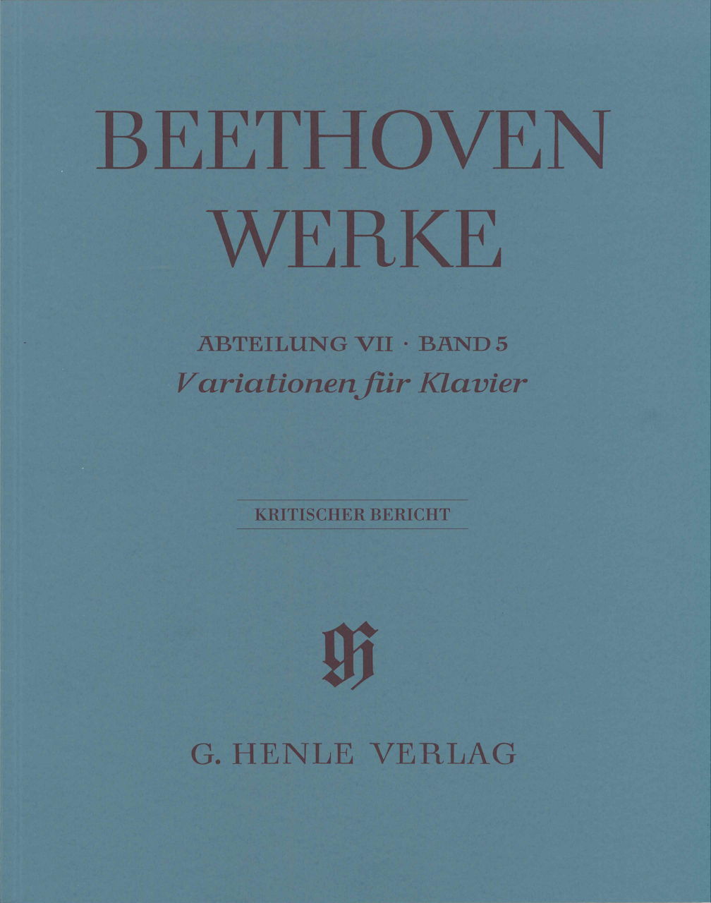 Beethoven, Variationen (Werke 7/5) KB (Henle)