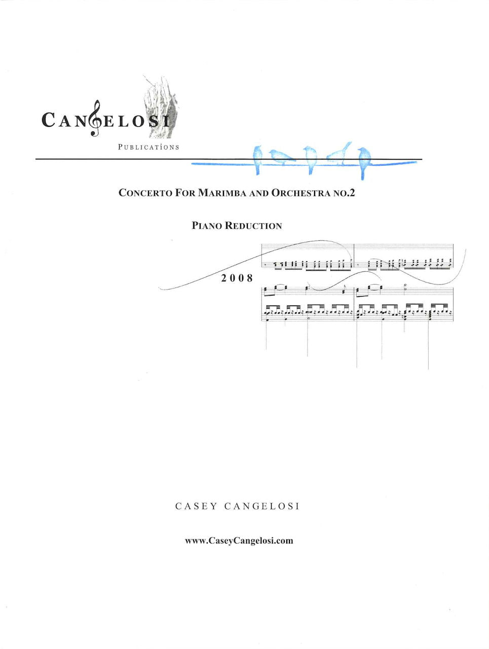 Cangelosi, Concerto for Marimba No. 2 (Cangelosi Publications)