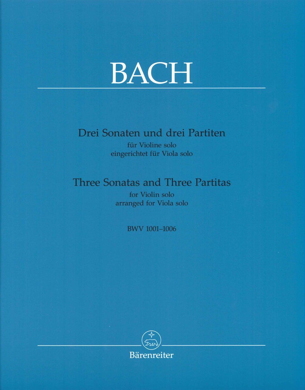 Bach, 3 Sonatas and 3 Partitas, arr. Va (Barenreiter)