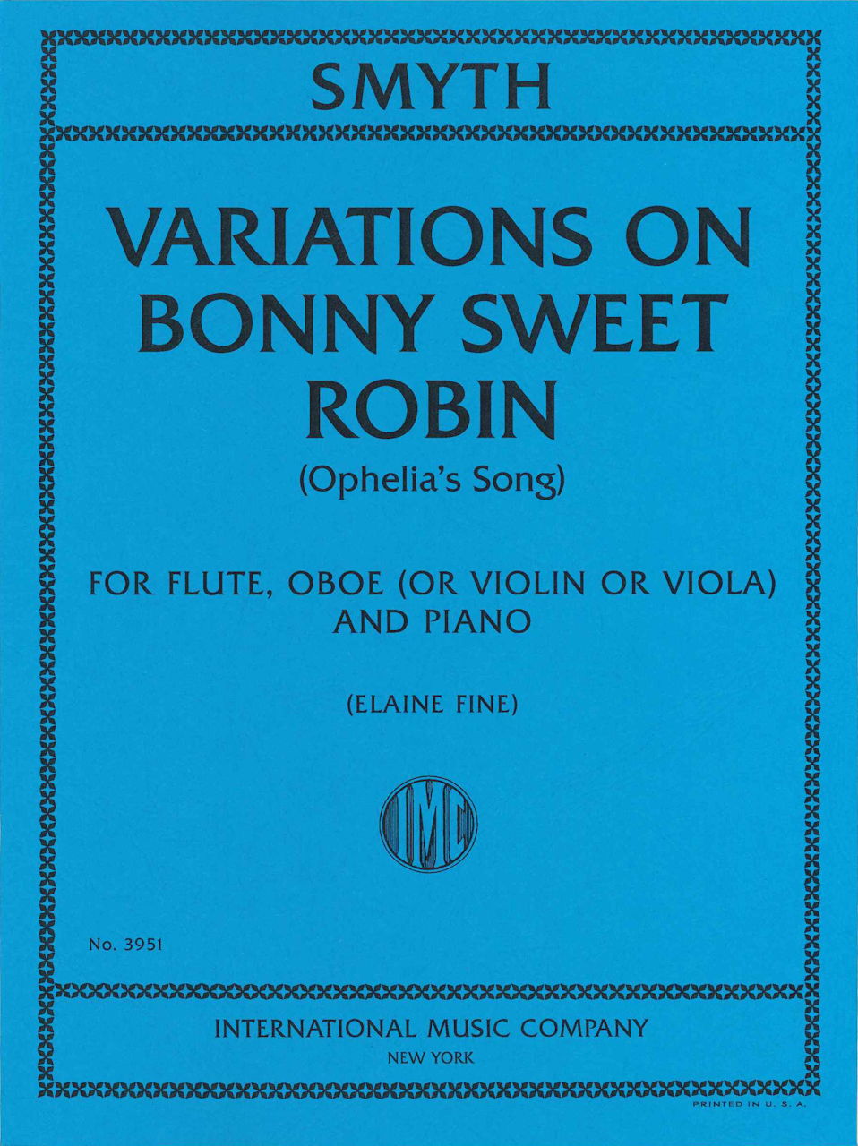 Smyth, Var.on Bonny Sweet Robin (IMC)