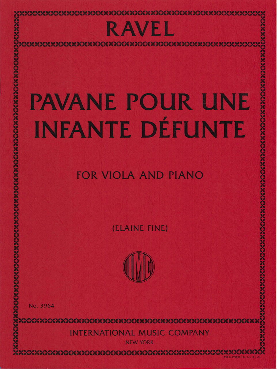 Ravel, Pavane pour une infante defunte (IMC)