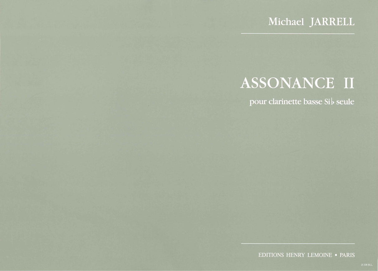 Jarrell, Assonance 2 (BsCl Solo) (Lemoine)
