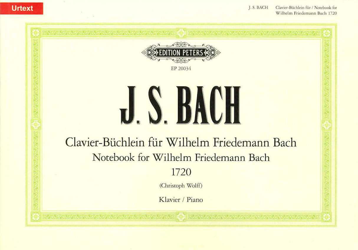 Bach, Clavier-Buchlein f. W.F.Bach(Wolff (Peters)