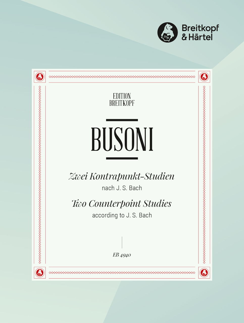 Busoni, 2 Kontrapunktstudien nach Bach (Breitkopf)