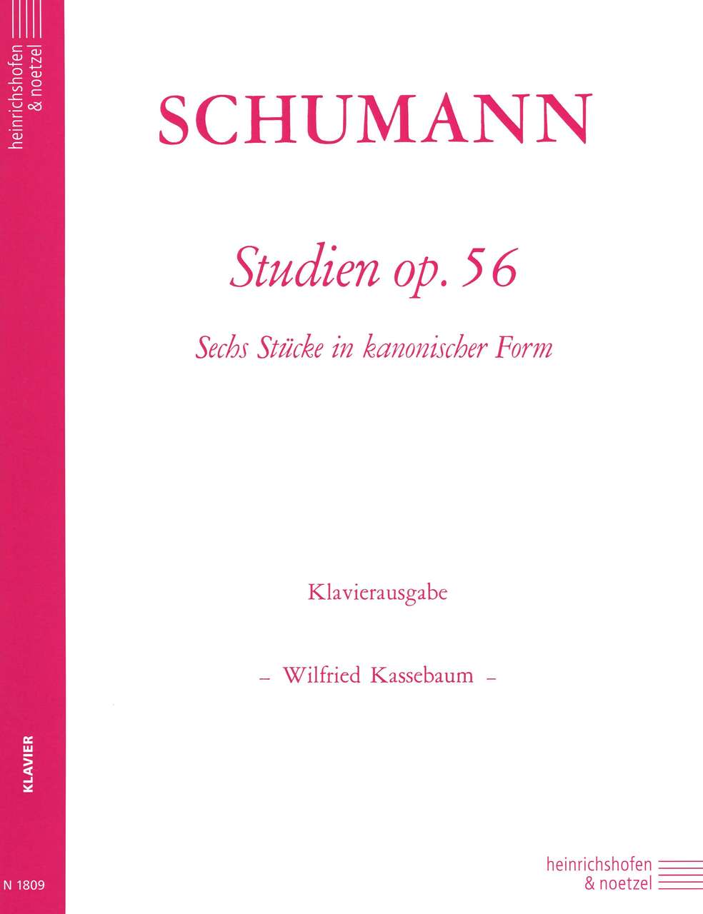 Schumann, Studien op. 56 (Heinrichshofen)