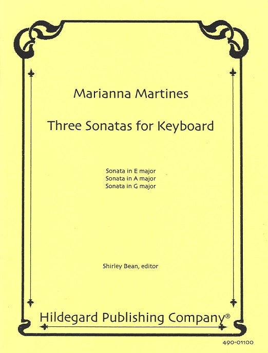 Martines, 3 Sonatas for Keyboard (Hildegard)