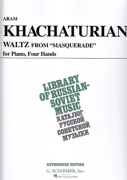 Khachaturian, Masquerade, Waltz (G.Schirmer)