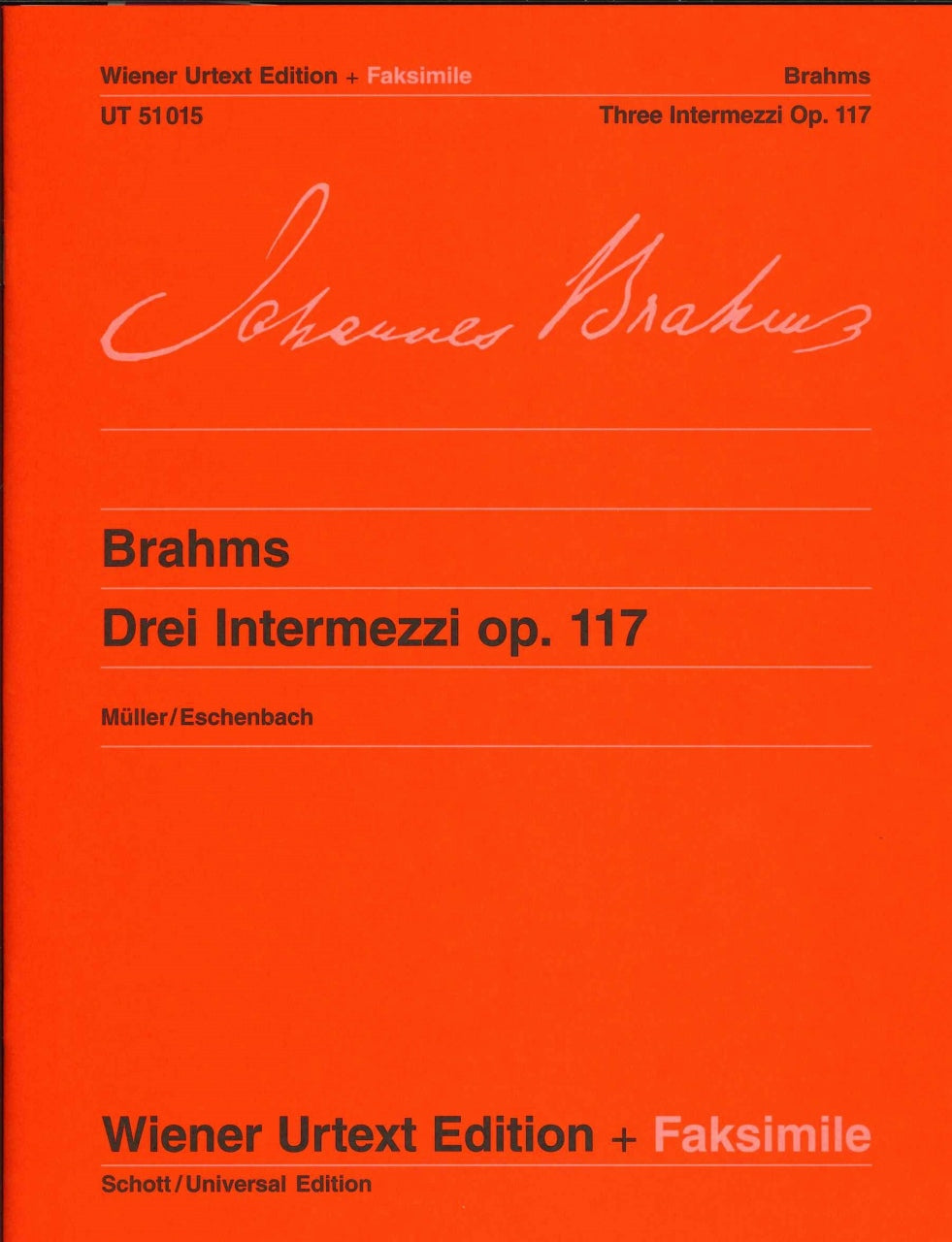 Brahms, 3 Intermezzi op. 117 (+Facs) (Wiener Urtext Edition)