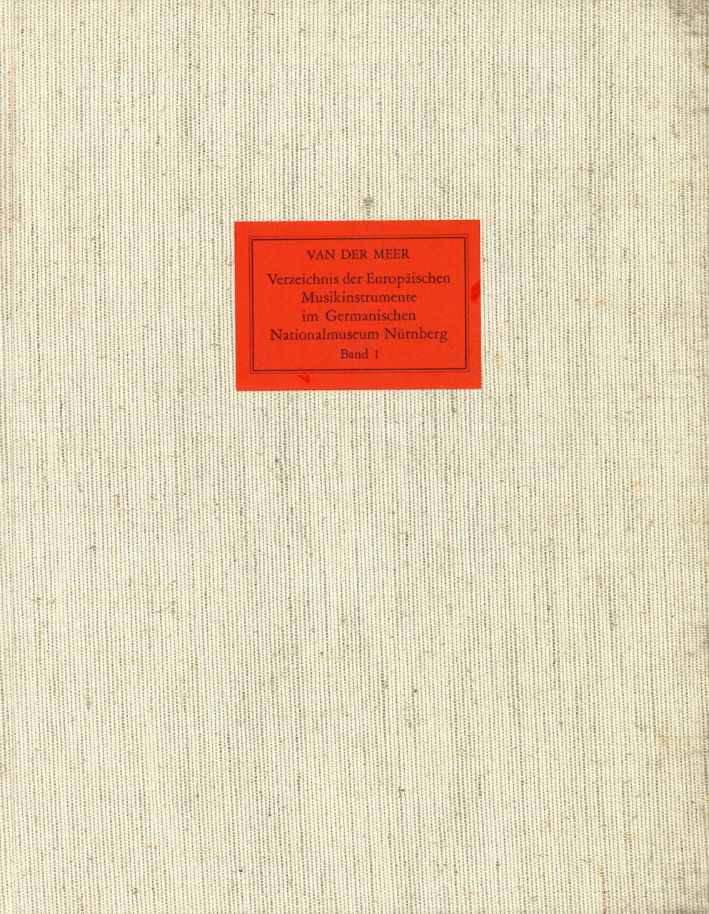 Verzeichnis Europaischen Musikinstru. 1 (Heinrichshofen)