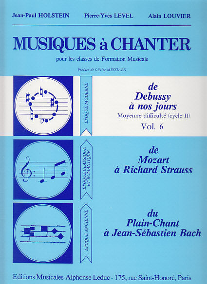 Musiques a Chanter vol.6 (Cycle 2) (Leduc)