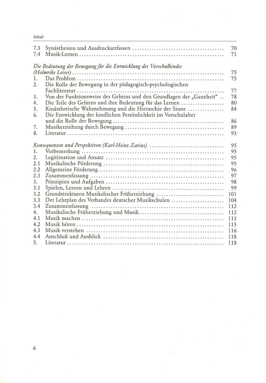 Musdikalsiche Frugerziehung: Grundfragen (Schott)