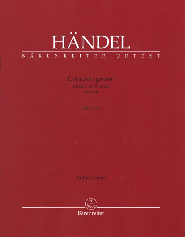 Handel, Concerto op. 6/6 Full Score (Barenreiter)