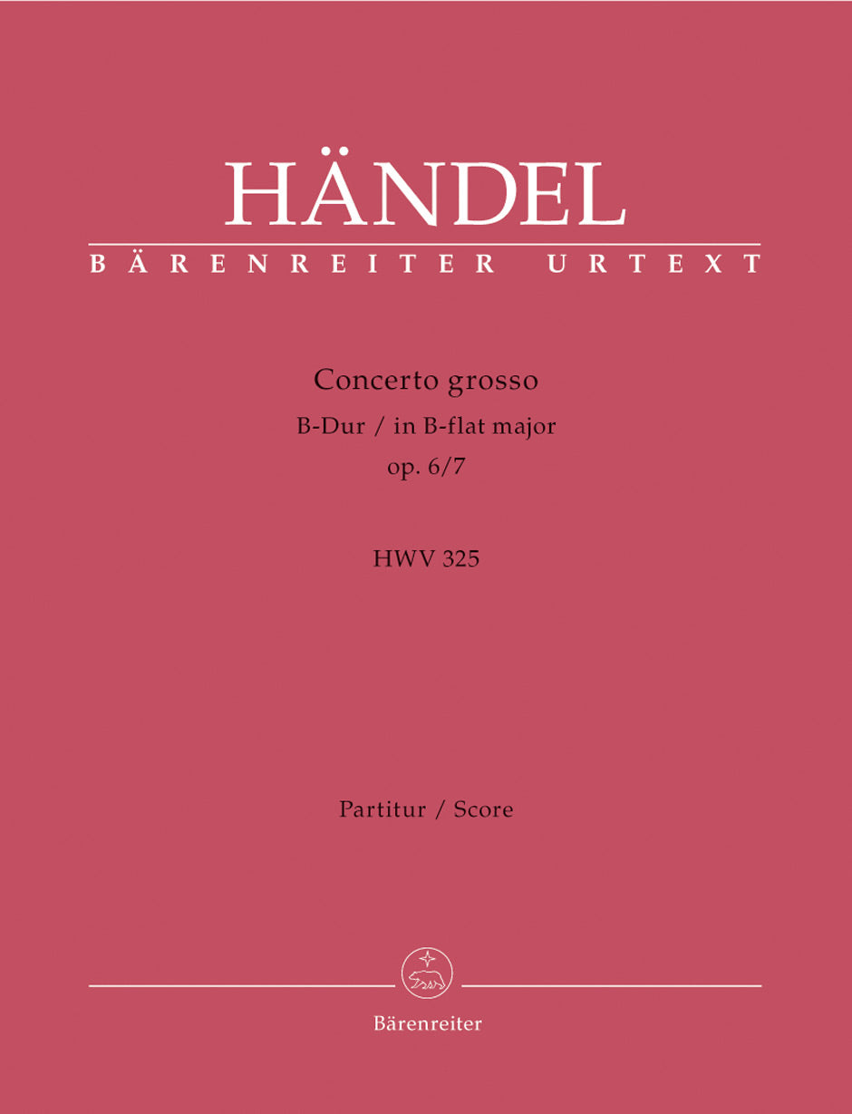 Handel, Concerto op. 6/7 Full Score (Barenreiter)