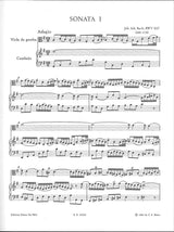 Bach, Sonaten BWV 1027-29 (VdG/Vc,Cemb) (Peters)