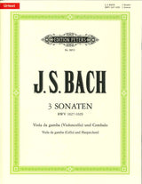 Bach, Sonaten BWV 1027-29 (VdG/Vc,Cemb) (Peters)