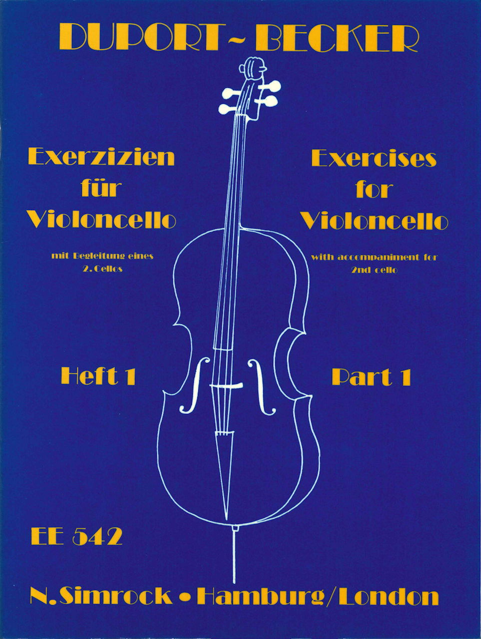 Duport, 21 Exercises, 1 (Becker) (Simrock)
