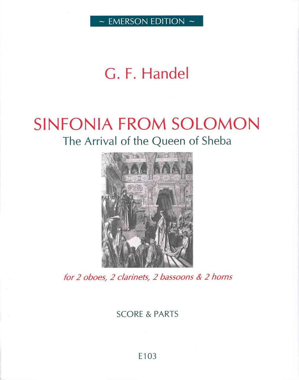 Handel, Sinfonia from Solomon (Emerson Edition)