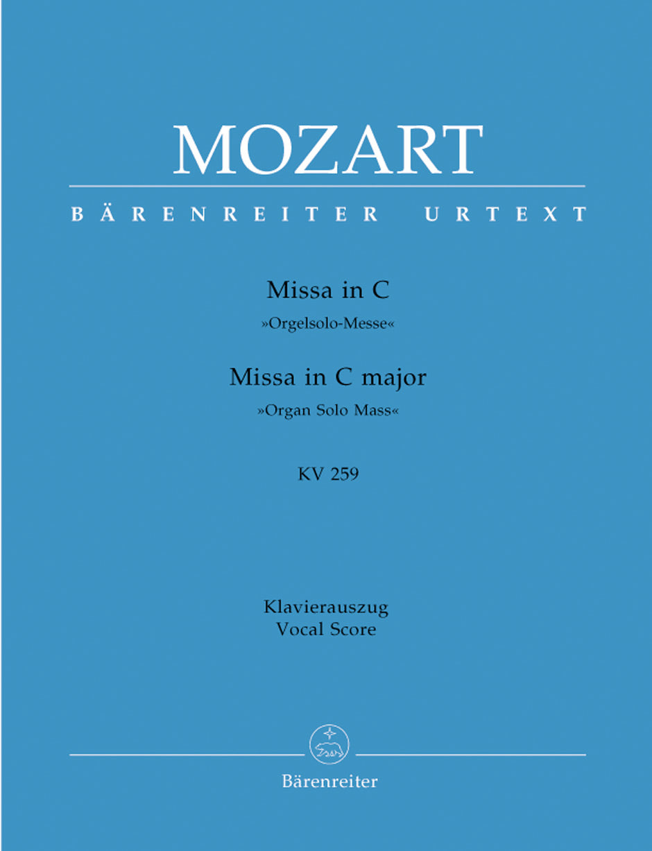 Mozart, Missa KV 259 'Orgelsolo-' (Barenreiter)