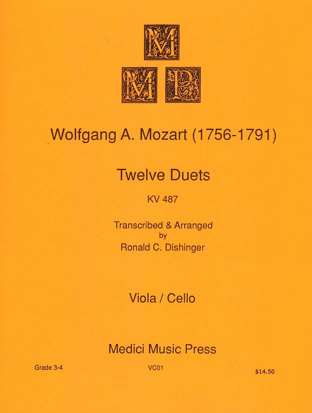 Mozart, 12 Duets KV 487 (Medici Music Press)