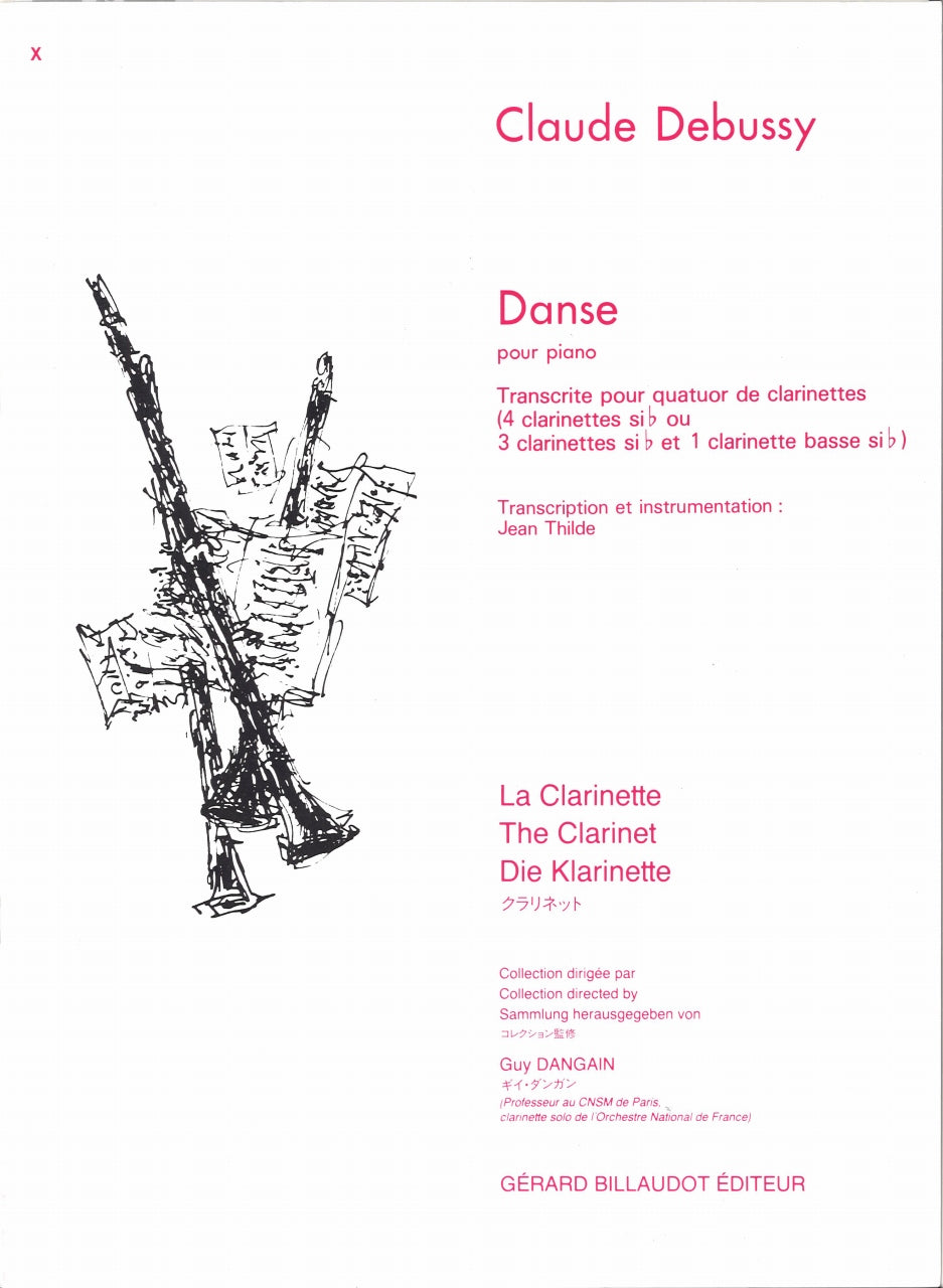 Debussy, Danse (3BbCl,BbCl/BsCl) (Billaudot)