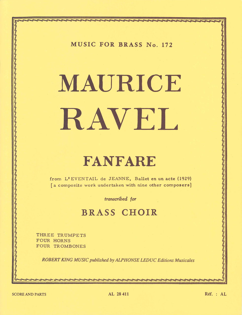 Ravel, Fanfare fr. L'eventail de Jeanne (Robert King)