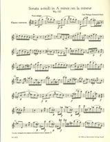 Bach,C.P.E., Sonata in a Wq 132 (Harras) (Barenreiter)