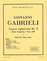 Gabrieli, Canzon septimi toni No. 2 (Robert King/Leduc)
