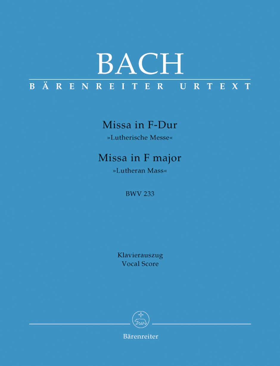 Bach, Missa BWV 233 (Nr. 1) (Platen) (Barenreiter)