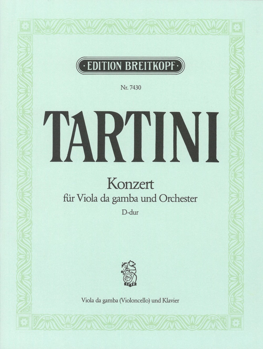 Tartini, Konzert fur Viola da Gamba (Breitkopf)